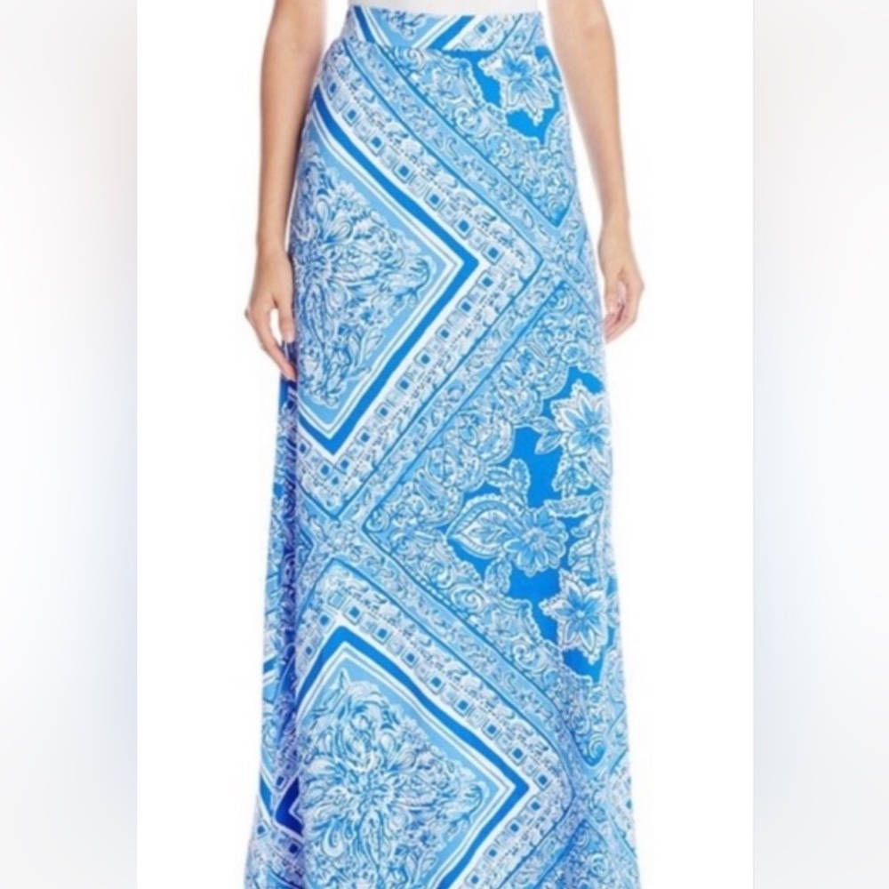 Lilly Pulitzer Skirts Blue Water Open Crush Maxi Skirt